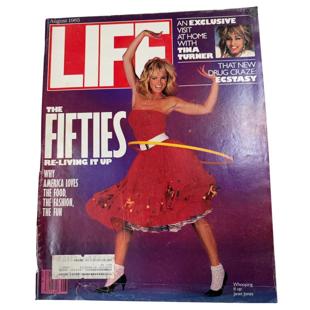 Vintage LIFE Magazine August 1985 Tina Turner Janet Jones The Fifties Ecstasy